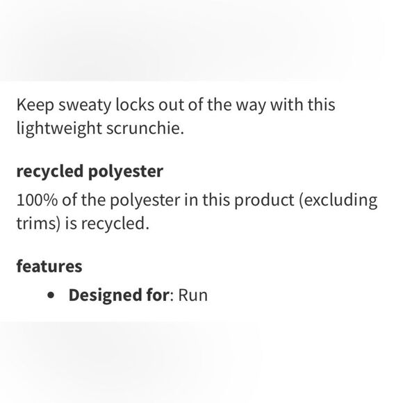 Lululemon Light Locks Scrunchie Jasmine White Multi - Picture 5 of 9